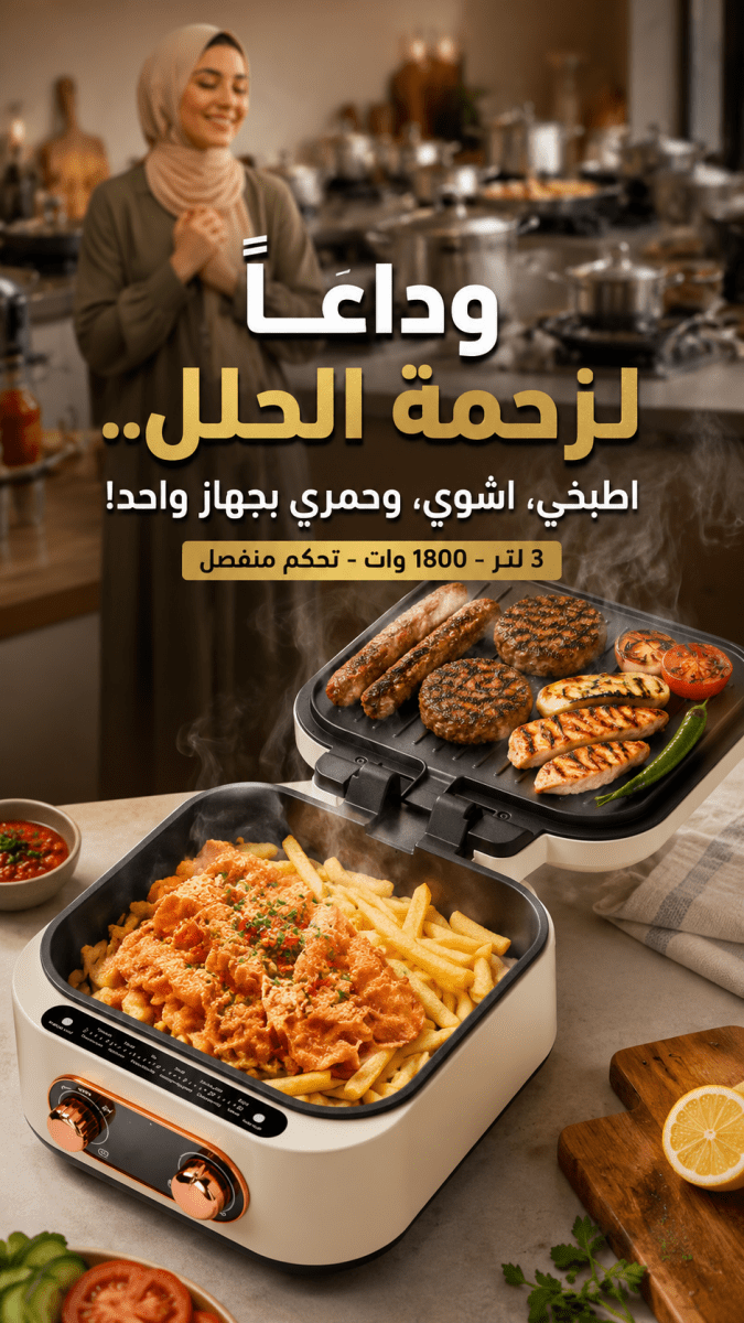 جهاز الطهي الكهربائي 10×1 لكل انواع الطهي